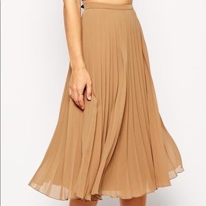 Pleated ASOS midi skirt